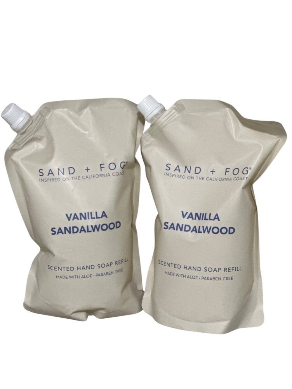 2x - Sand + Fog Vanilla Sandalwood Scented Hand Soap Refill 34 Fl Oz